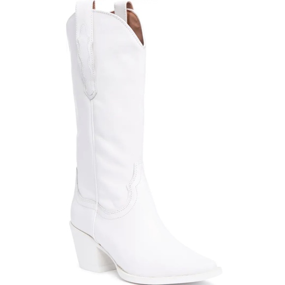 JEFFREY CAMPBELL Floured Western Boot in White Size 7 - Picture 3 of 11